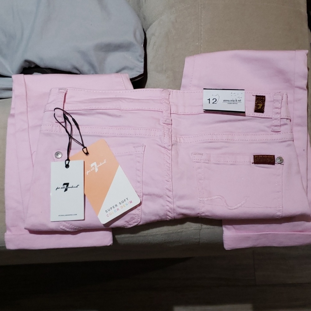 7 For All Mankind Kids Pink Jeans